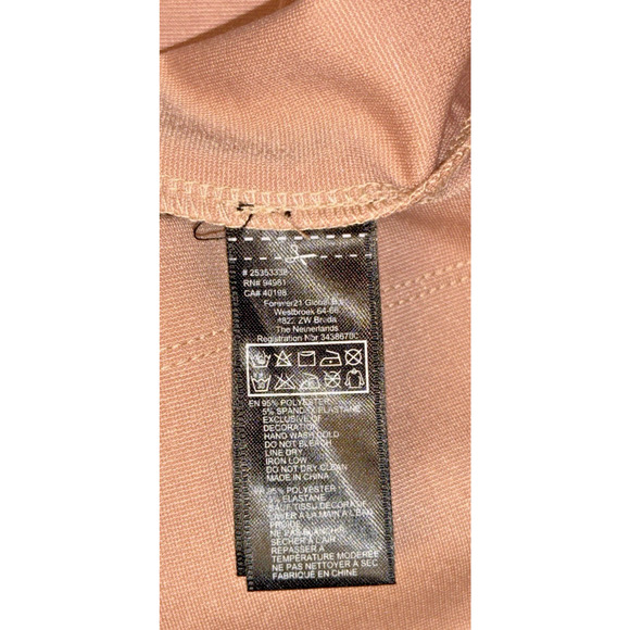 Forever 21 Salmon Color w Black Sequin Shoulder-Sleeveless Dress Small Mini NWT - Picture 12 of 12